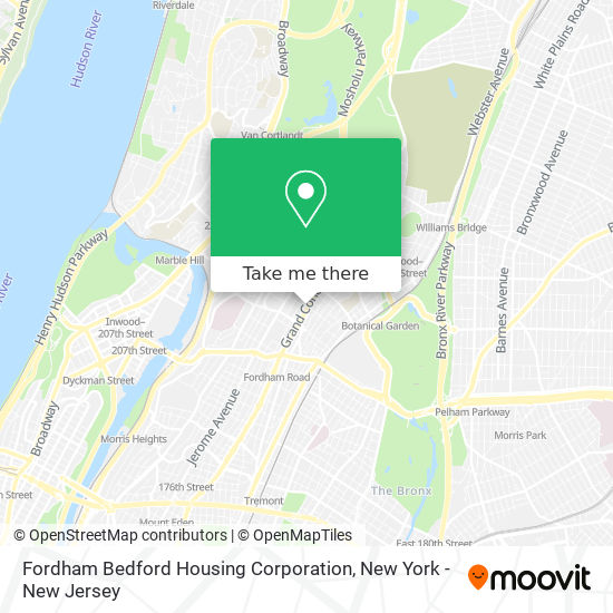 Fordham Bedford Housing Corporation map