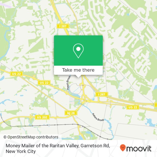 Mapa de Money Mailer of the Raritan Valley, Garretson Rd