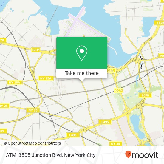 ATM, 3505 Junction Blvd map