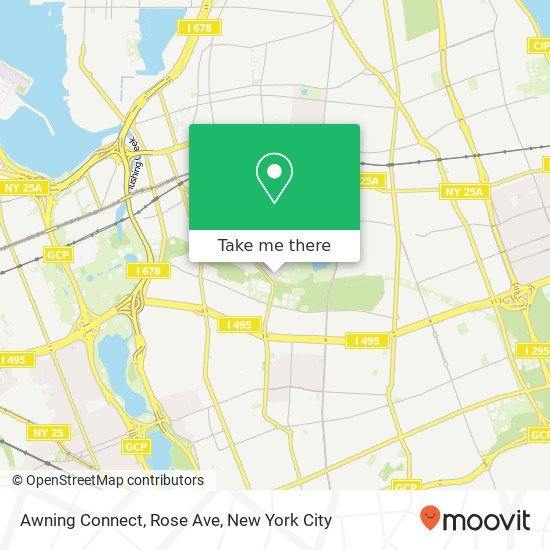 Awning Connect, Rose Ave map