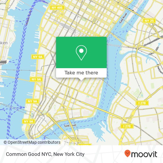 Mapa de Common Good NYC