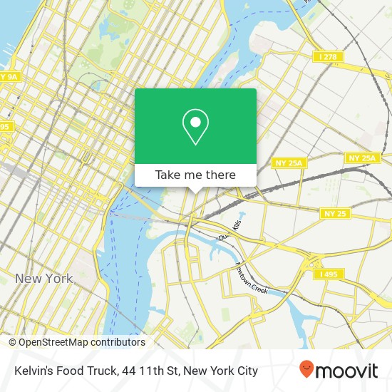 Kelvin's Food Truck, 44 11th St map