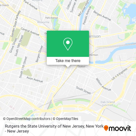Mapa de Rutgers the State University of New Jersey