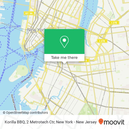 Korilla BBQ, 2 Metrotech Ctr map