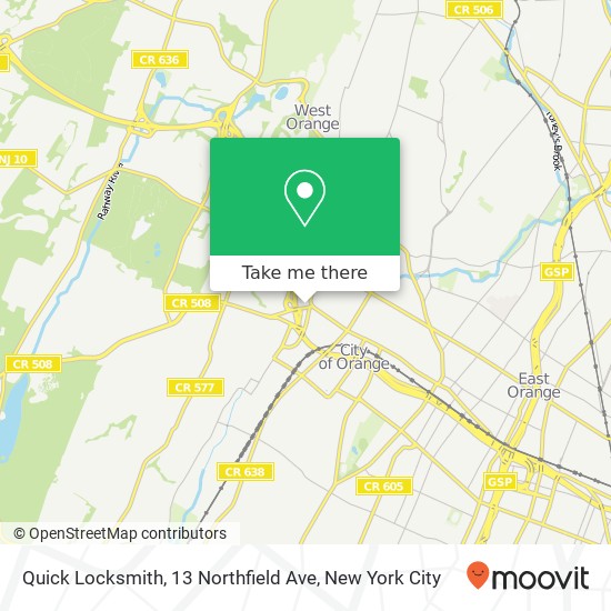 Quick Locksmith, 13 Northfield Ave map