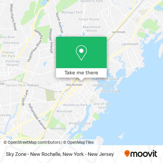 Sky Zone - New Rochelle map