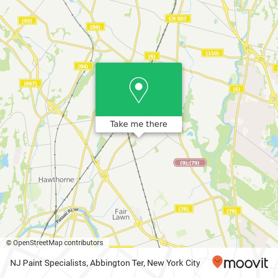 Mapa de NJ Paint Specialists, Abbington Ter