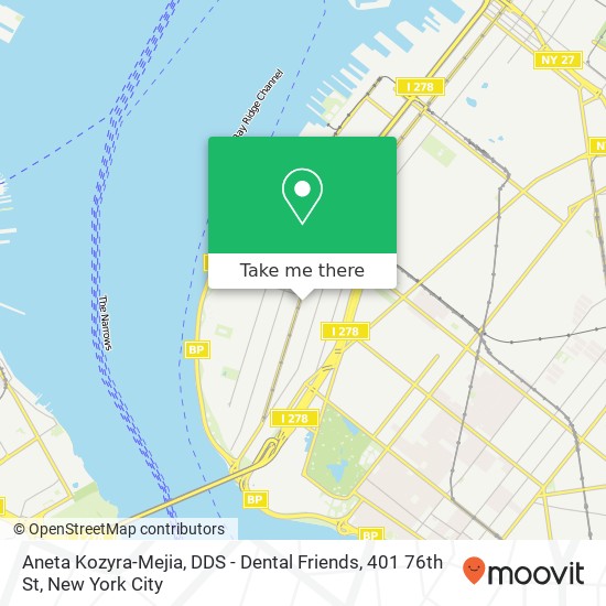 Mapa de Aneta Kozyra-Mejia, DDS - Dental Friends, 401 76th St
