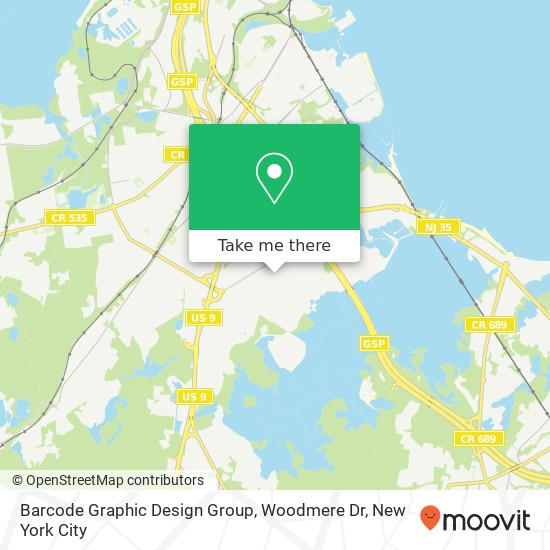 Barcode Graphic Design Group, Woodmere Dr map