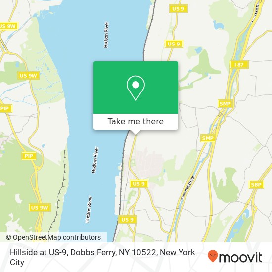 Hillside at US-9, Dobbs Ferry, NY 10522 map