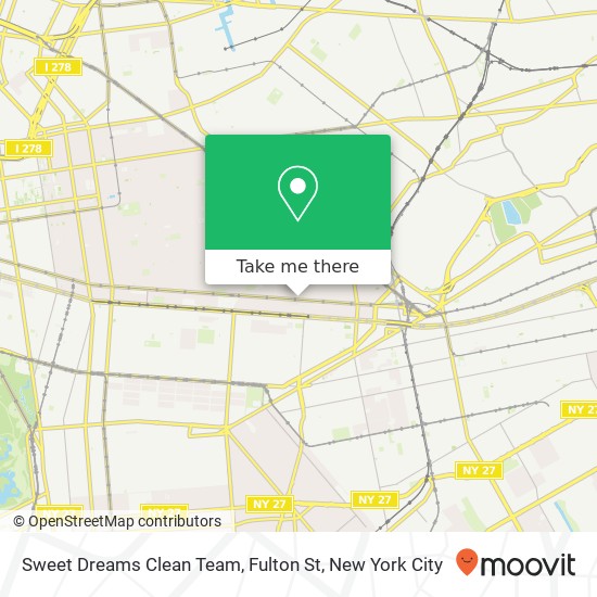 Mapa de Sweet Dreams Clean Team, Fulton St
