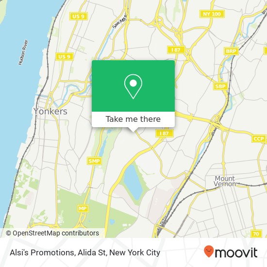 Alsi's Promotions, Alida St map