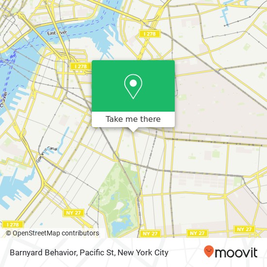 Mapa de Barnyard Behavior, Pacific St
