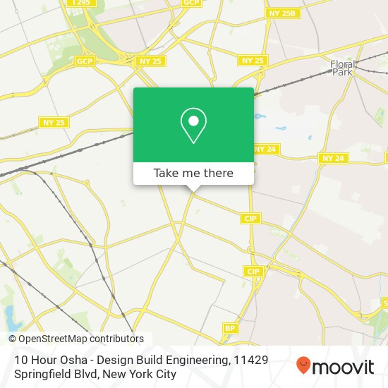 Mapa de 10 Hour Osha - Design Build Engineering, 11429 Springfield Blvd