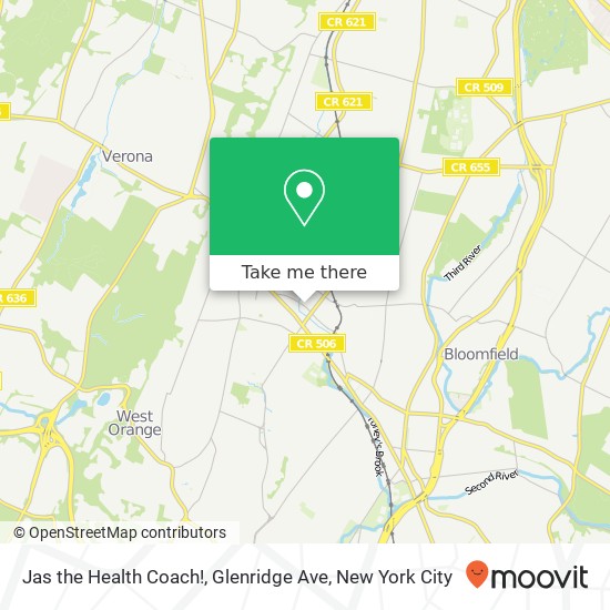 Jas the Health Coach!, Glenridge Ave map
