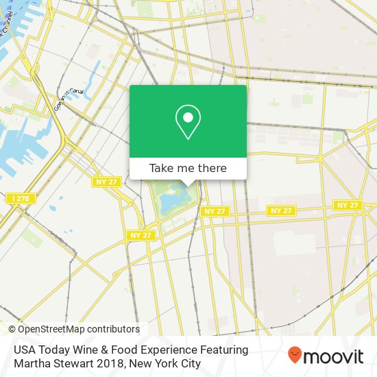 USA Today Wine & Food Experience Featuring Martha Stewart 2018 map