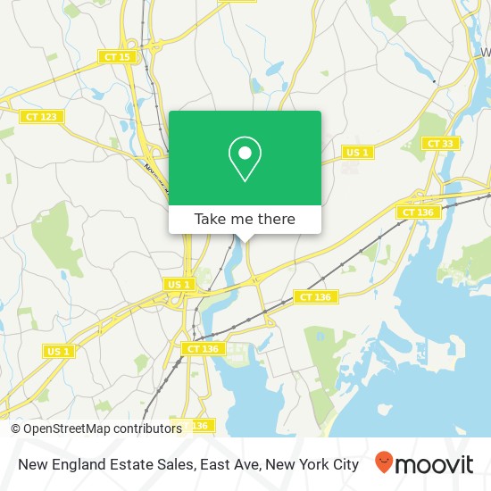 New England Estate Sales, East Ave map