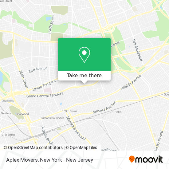 Mapa de Aplex Movers