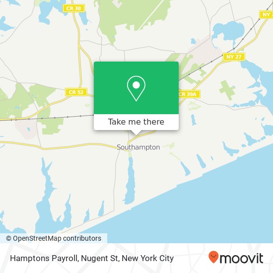 Hamptons Payroll, Nugent St map