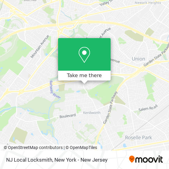 NJ Local Locksmith map