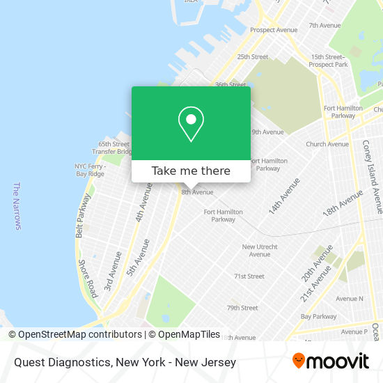 Quest Diagnostics map