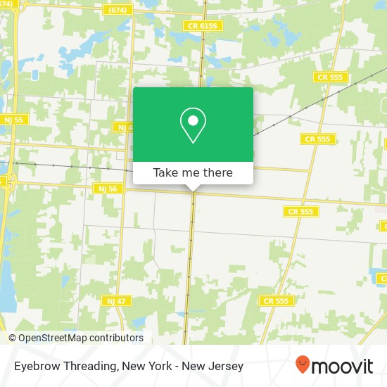 Eyebrow Threading map