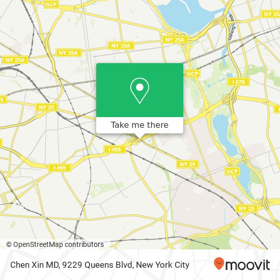 Mapa de Chen Xin MD, 9229 Queens Blvd