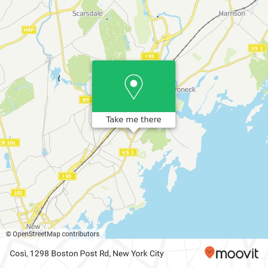 Così, 1298 Boston Post Rd map
