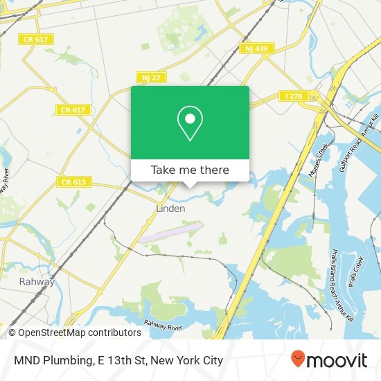 Mapa de MND Plumbing, E 13th St