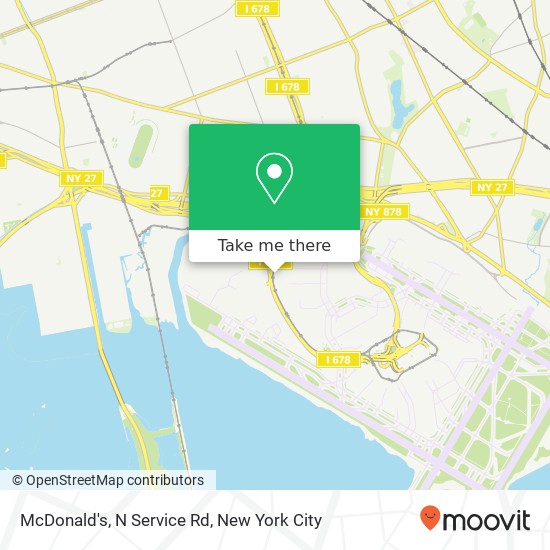 Mapa de McDonald's, N Service Rd