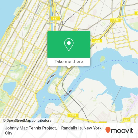 Johnny Mac Tennis Project, 1 Randalls Is map