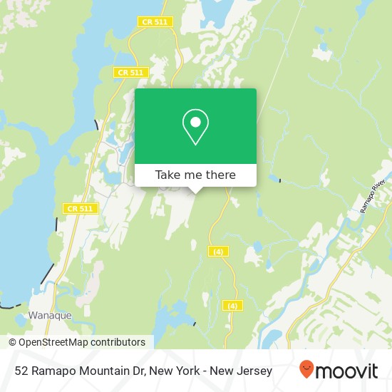 Mapa de 52 Ramapo Mountain Dr, Wanaque, NJ 07465