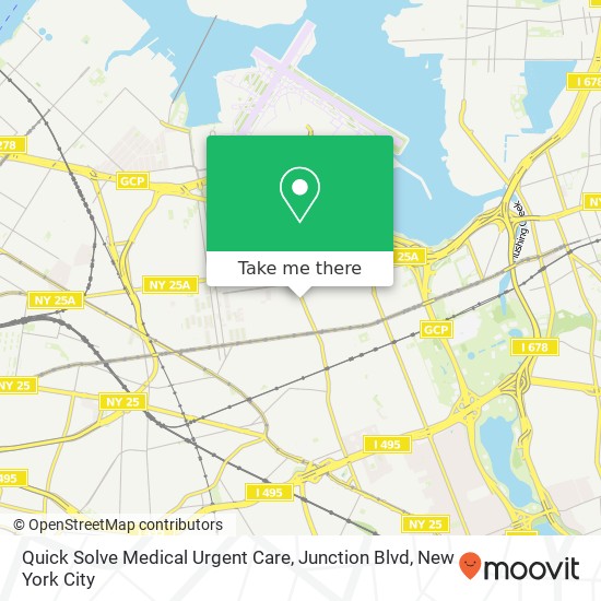 Quick Solve Medical Urgent Care, Junction Blvd map