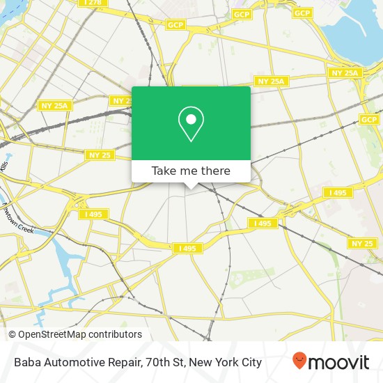 Mapa de Baba Automotive Repair, 70th St