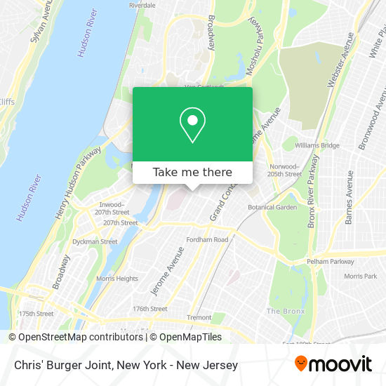 Mapa de Chris' Burger Joint