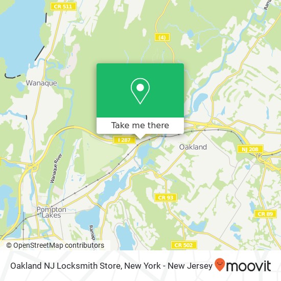 Mapa de Oakland NJ Locksmith Store, 15 Iron Horse Rd