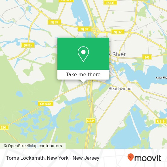 Toms Locksmith, 399 Dover Rd map