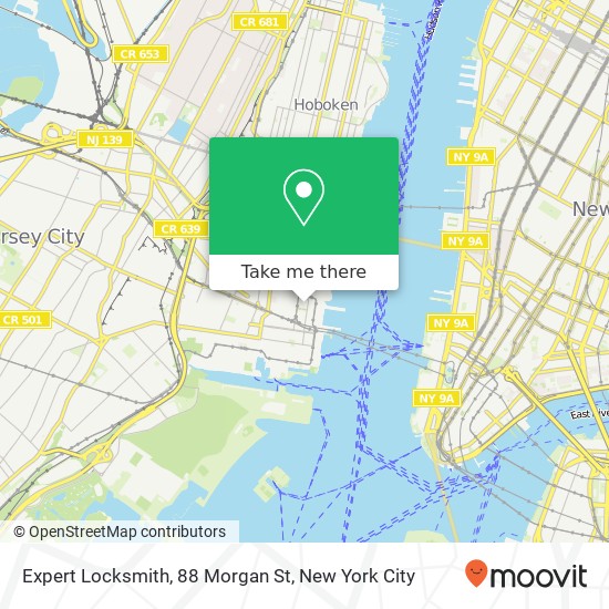 Expert Locksmith, 88 Morgan St map