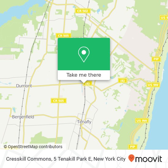 Mapa de Cresskill Commons, 5 Tenakill Park E