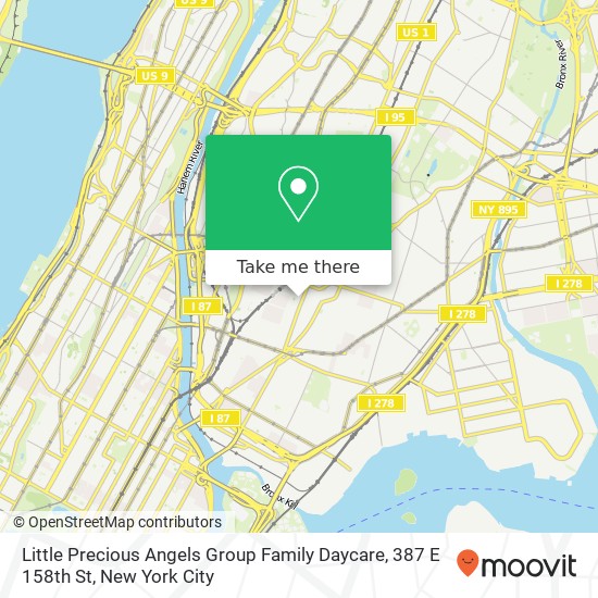 Little Precious Angels Group Family Daycare, 387 E 158th St map