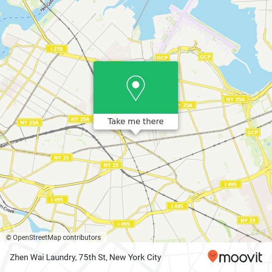 Zhen Wai Laundry, 75th St map