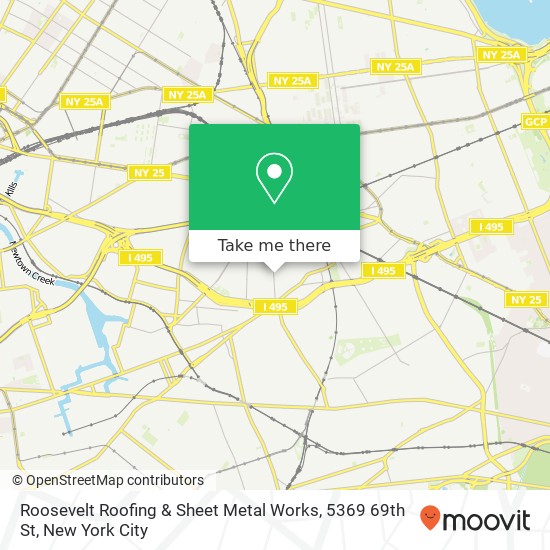 Roosevelt Roofing & Sheet Metal Works, 5369 69th St map