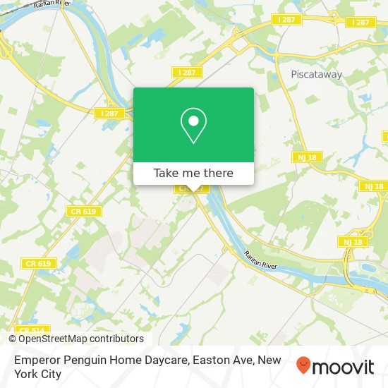 Mapa de Emperor Penguin Home Daycare, Easton Ave