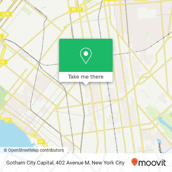 Gotham City Capital, 402 Avenue M map