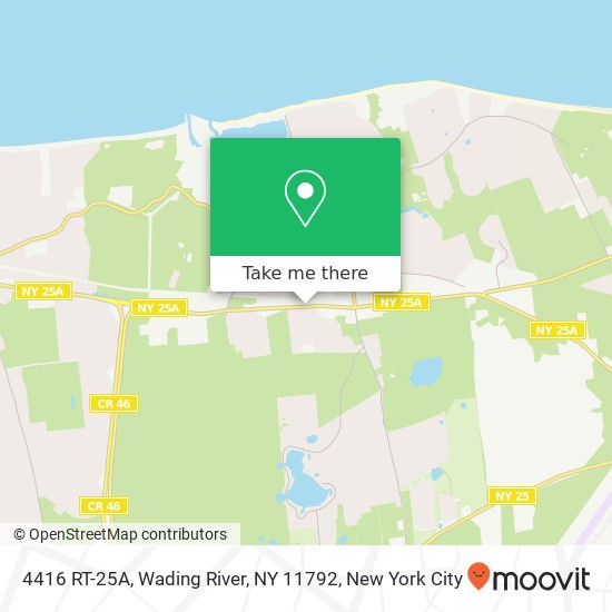 Mapa de 4416 RT-25A, Wading River, NY 11792