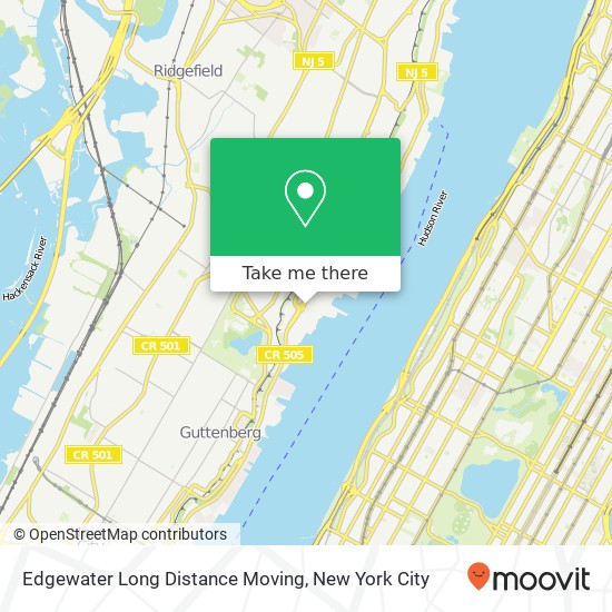 Mapa de Edgewater Long Distance Moving