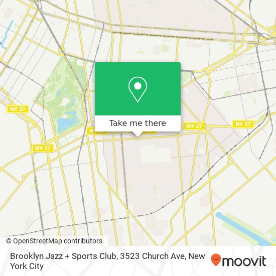 Brooklyn Jazz + Sports Club, 3523 Church Ave map