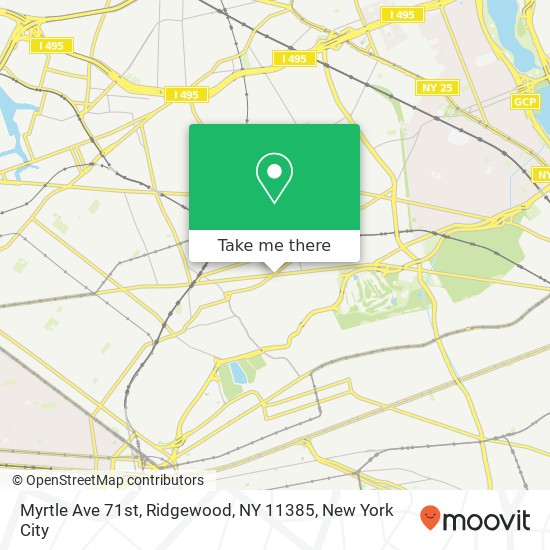 Myrtle Ave 71st, Ridgewood, NY 11385 map