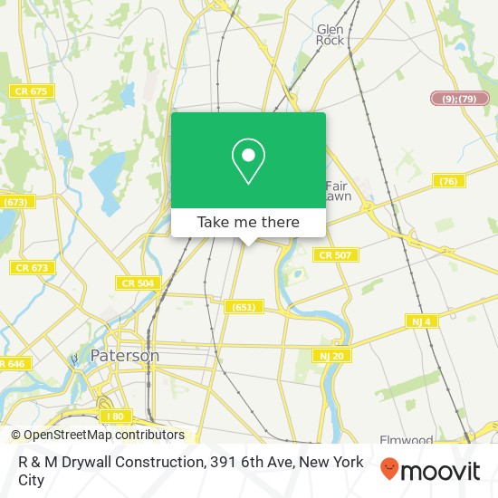 Mapa de R & M Drywall Construction, 391 6th Ave
