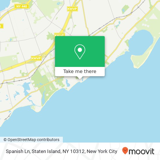 Mapa de Spanish Ln, Staten Island, NY 10312